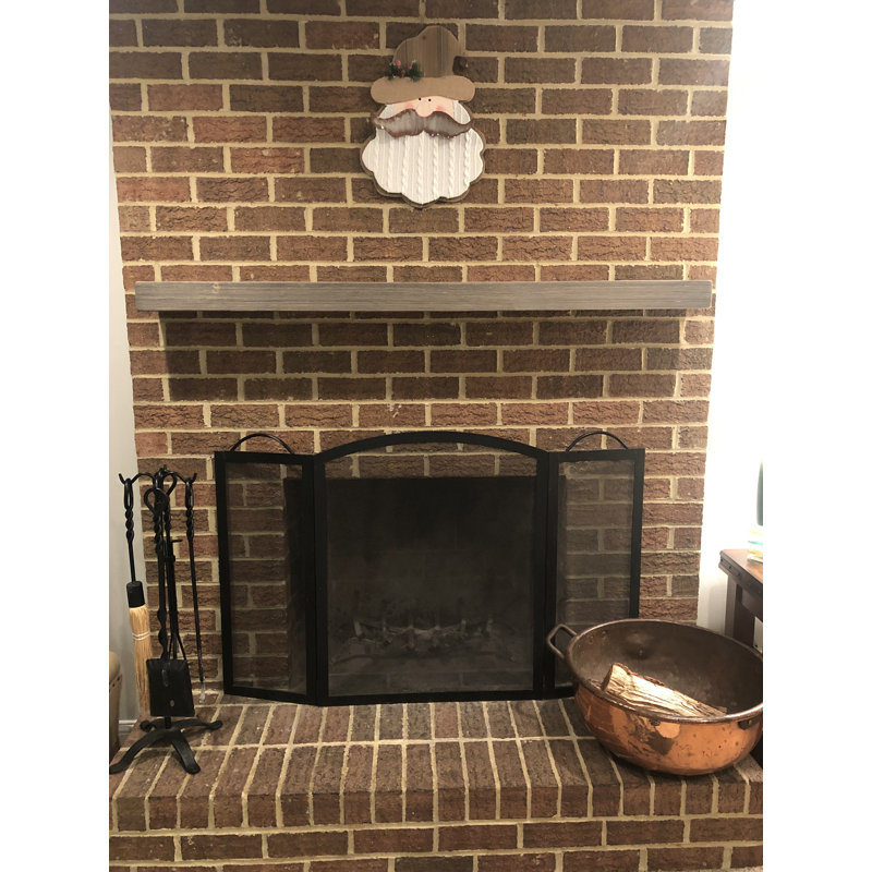 Millwood Pines Juna Floating Wood Fireplace Shelf Mantel & Reviews